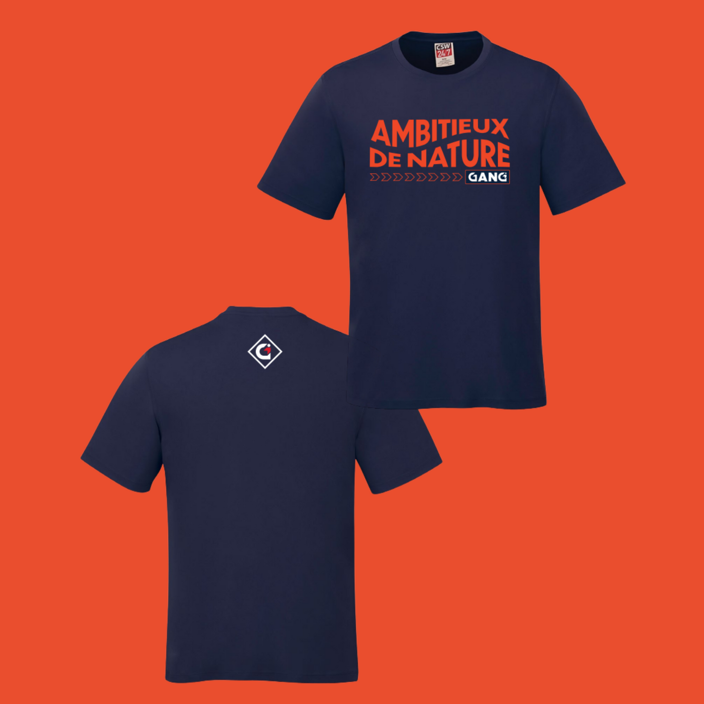 Nouveau modèle // T-shirt - Marine - Gang d'Ambitieux de nature