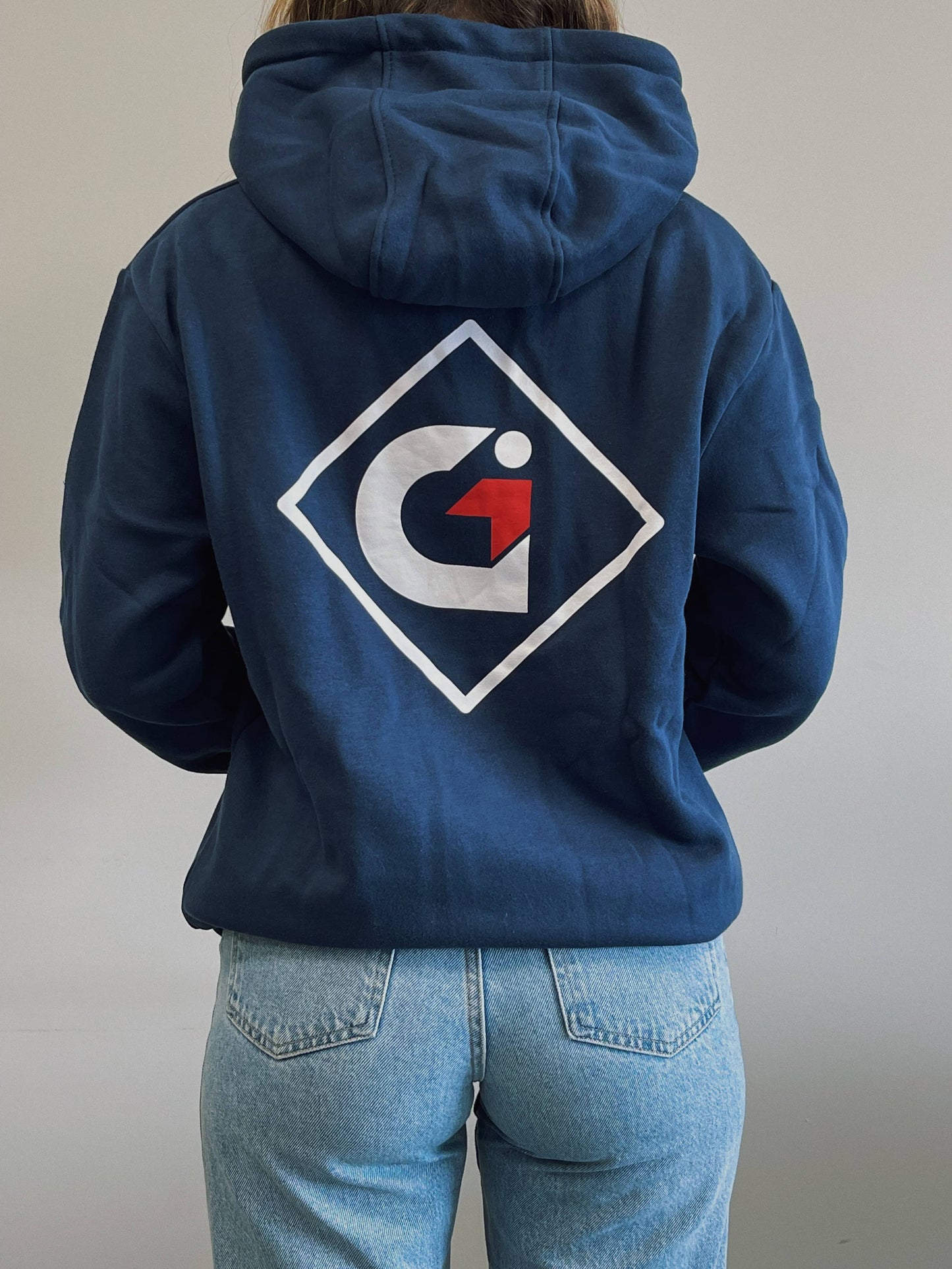 Blue hoodie