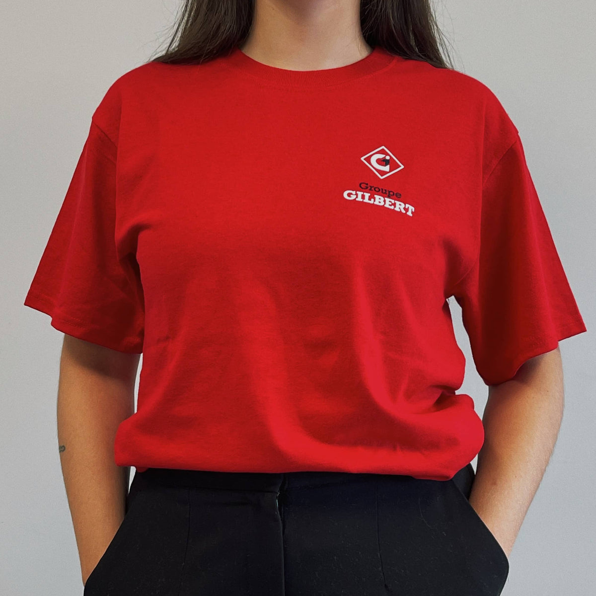 T-shirt à manches courtes rouge