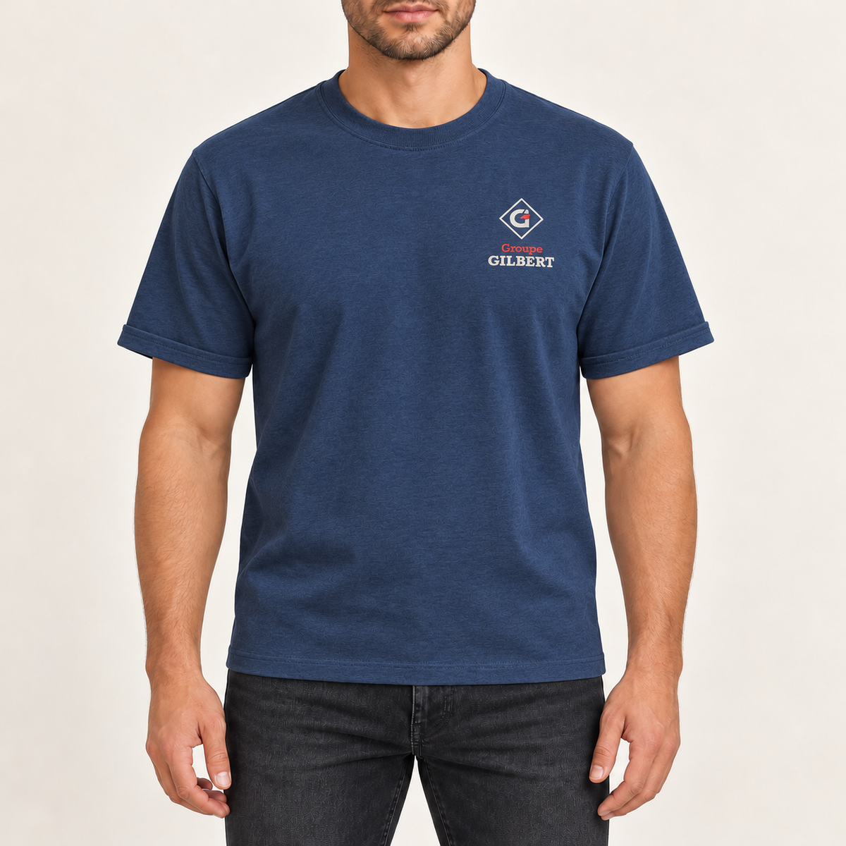 T-shirt manches courtes bleu