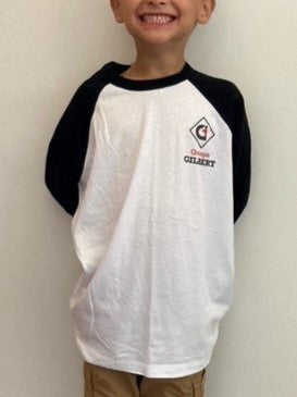 Chandail baseball blanc et noir