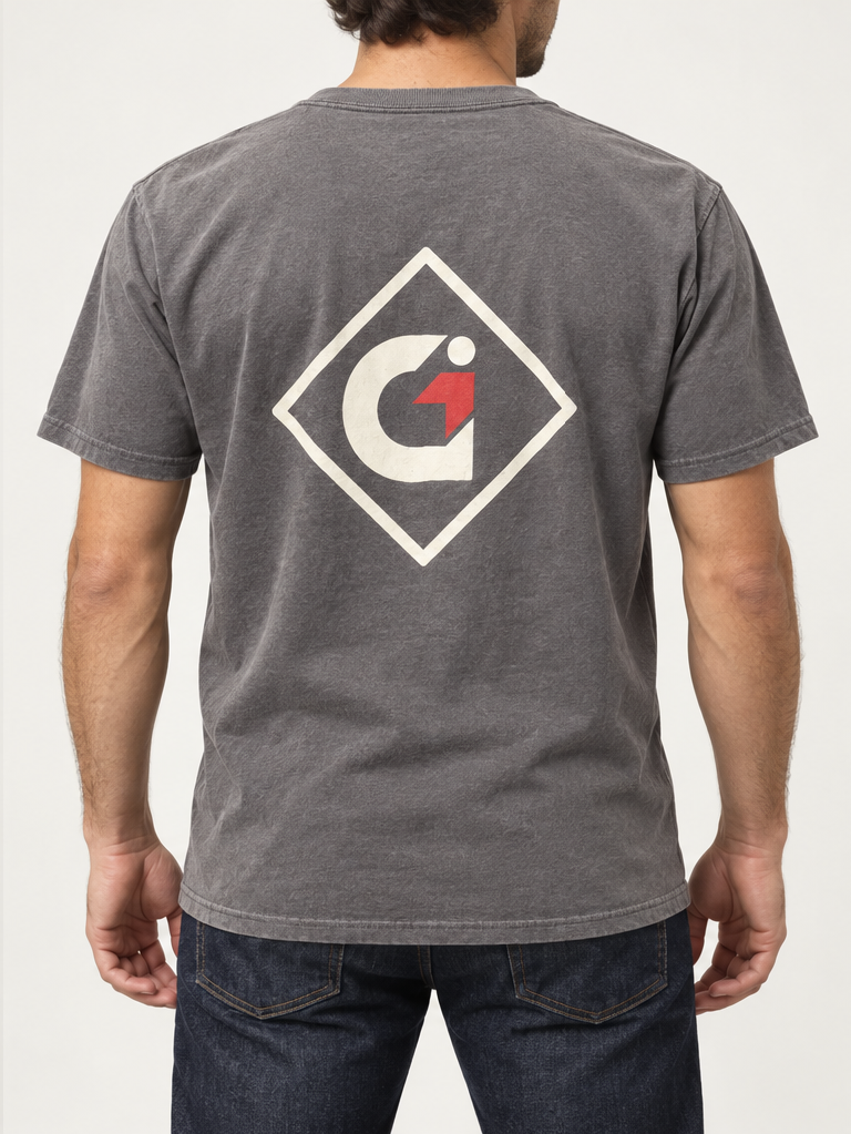 T-shirt à manches courtes gris foncé