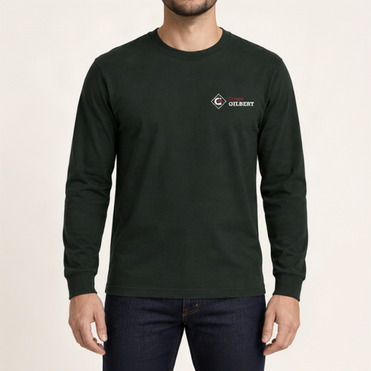 T-shirt à manches longues vert forêt