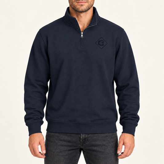 Chandail 1/4 Zip - Marine