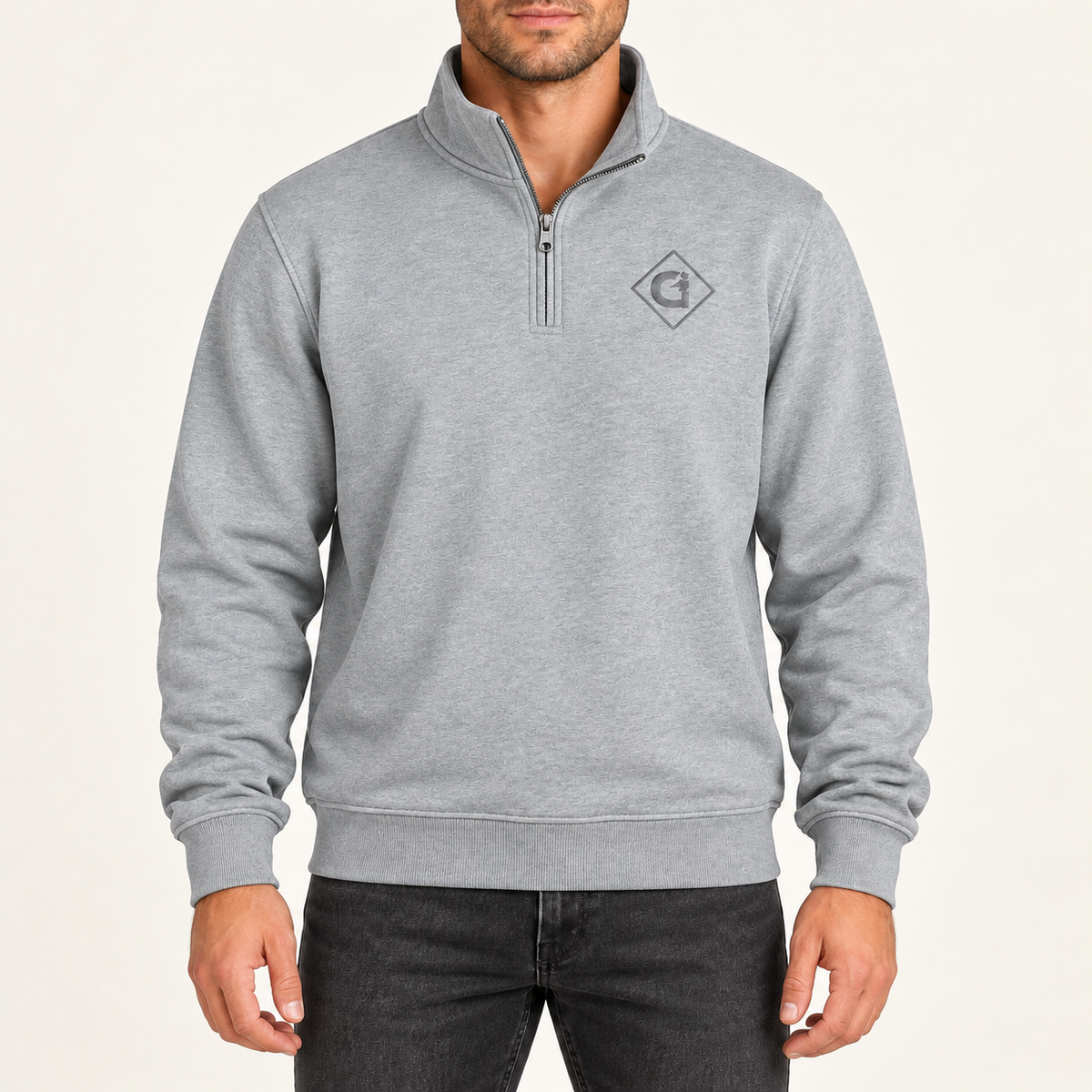 Chandail 1/4 Zip - Gris