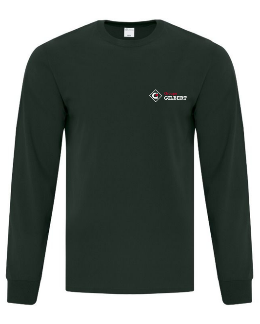 T-shirt à manches longues vert forêt