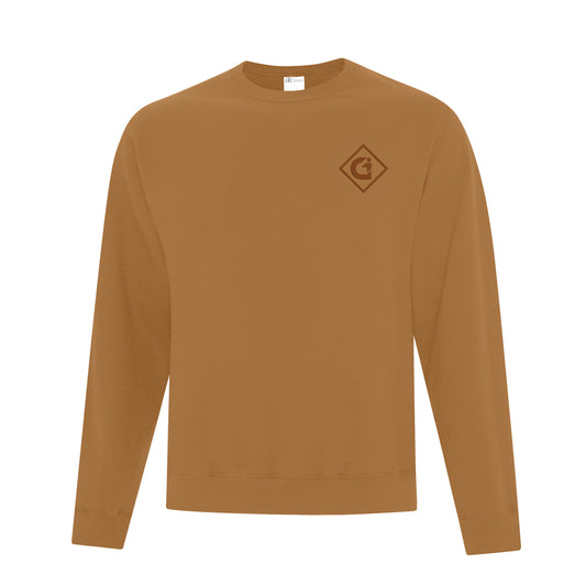 Nouveau modèle // Crewneck - Caramel - Groupe Gilbert