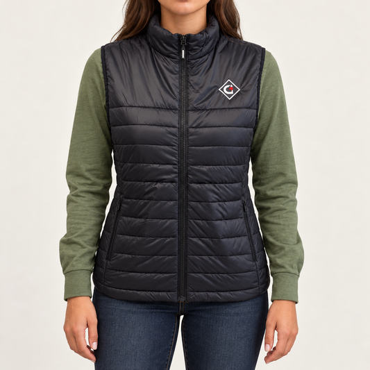 Veste isolante sans manche noire (femme)