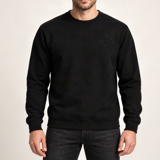 Crewneck sillicone - Noir - Groupe Gilbert
