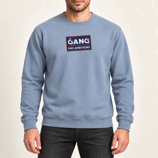 Crewneck bleu gris - Ma Gang, mes ambitions