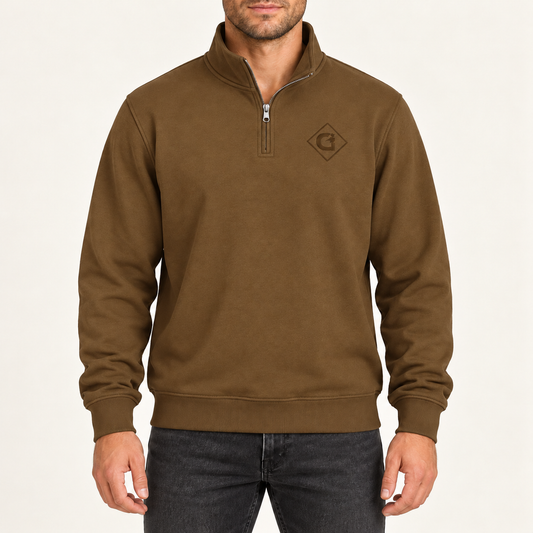 Chandail 1/4 Zip - Caramel