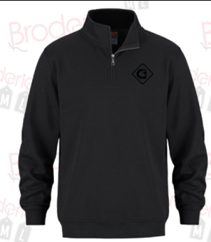Chandail 1/4 Zip - Noir