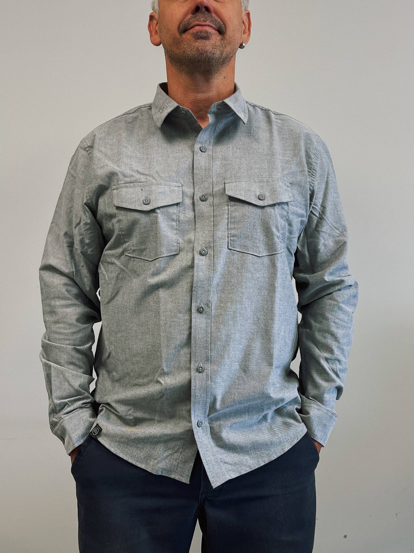 Gray casual shirt