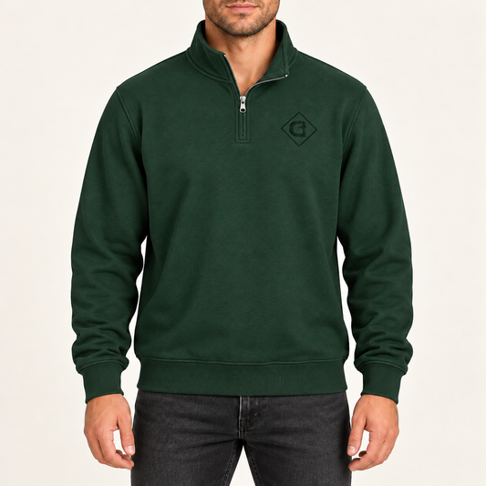 Chandail 1/4 Zip - Vert forêt