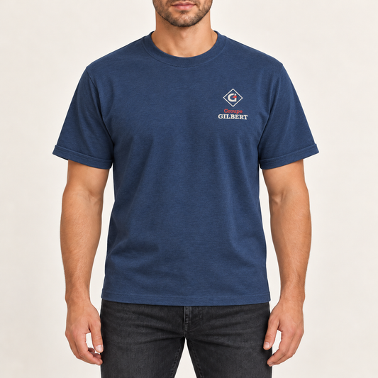 T-shirt manches courtes bleu