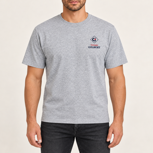 T-shirt manches courtes gris pâle