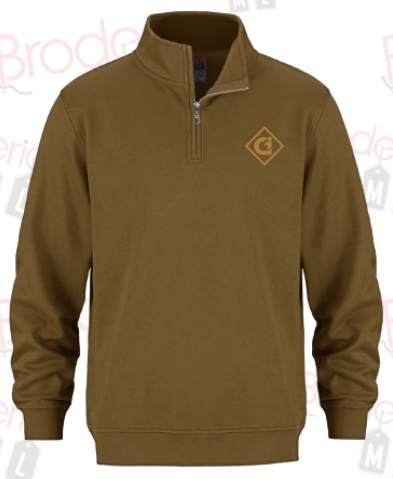 Chandail 1/4 Zip - Caramel