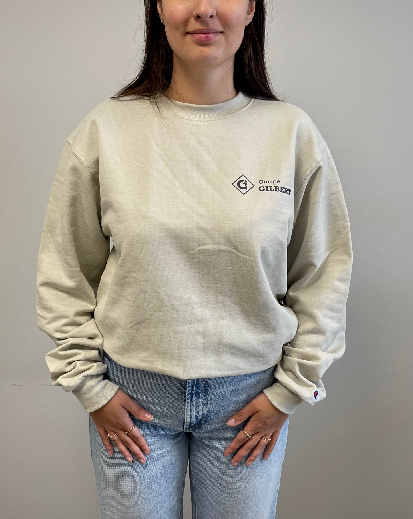 Sand crew neck sweater
